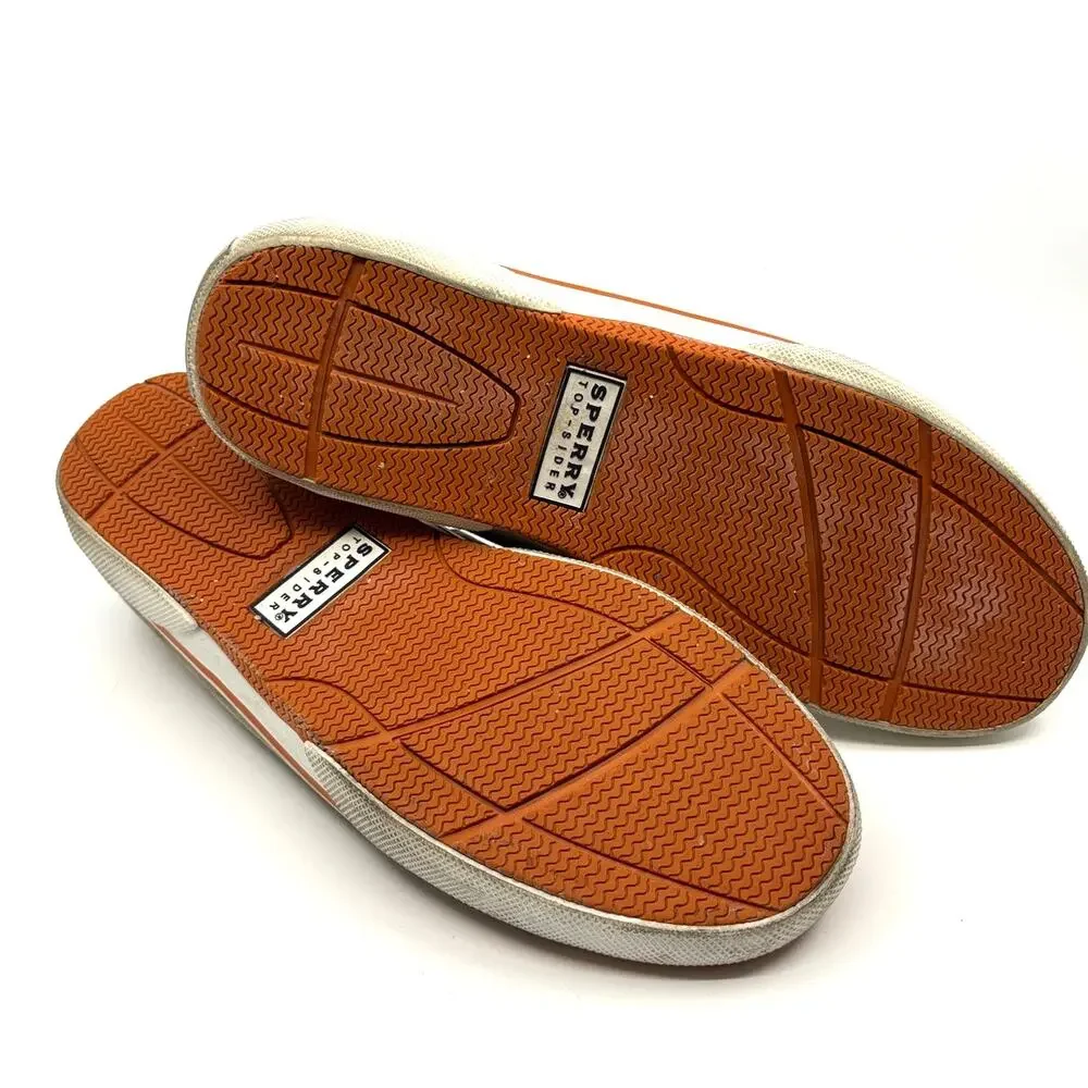 Men’s 8.5 M | SPERRY Top Sider Men’s Canvas 10771188 Casual Tan/Orange Boat Shoe